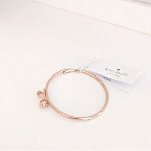 Kate Spade Rose Gold Skinny Mini Bow Bangle